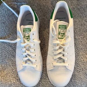 Adidas Stan Smith White with Green Accents Sneakers